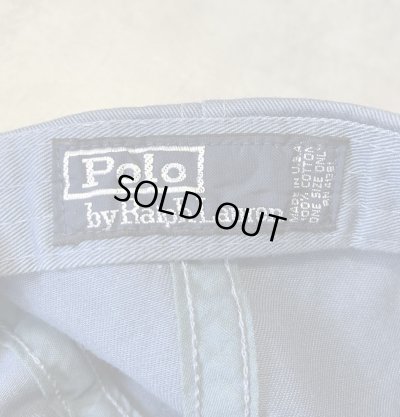 画像6: 90'S RALPH LAUREN ロゴ刺繍 ベースボールキャップ ツートンカラー USA製 (VINTAGE)