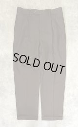 90'S RALPH LAUREN ツープリーツ ウール スラックス ブラウン (VINTAGE)