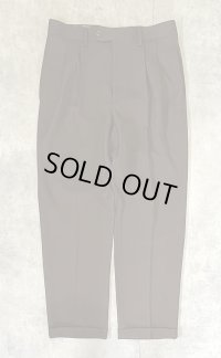 90'S RALPH LAUREN ツープリーツ ウール スラックス ブラウン (VINTAGE)