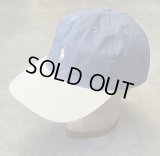 90'S RALPH LAUREN ロゴ刺繍 ベースボールキャップ ツートンカラー USA製 (VINTAGE)