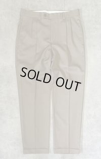 90'S RALPH LAUREN ツープリーツ ウール スラックス ベージュ (VINTAGE)