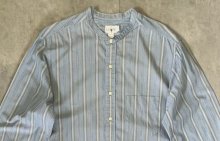 他の写真1: 90'S J.CREW 旧タグ ポプリン バンドカラーシャツ ストライプ (VINTAGE)
