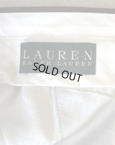 画像2: 90'S RALPH LAUREN ツープリーツ ウール スラックス ブラウン (VINTAGE)