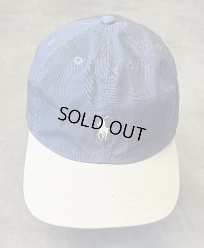 画像2: 90'S RALPH LAUREN ロゴ刺繍 ベースボールキャップ ツートンカラー USA製 (VINTAGE)