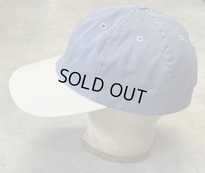 画像3: 90'S RALPH LAUREN ロゴ刺繍 ベースボールキャップ ツートンカラー USA製 (VINTAGE)