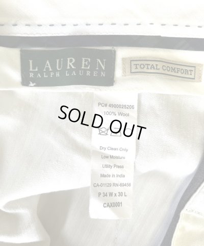 画像2: 90'S RALPH LAUREN ツープリーツ ウール スラックス チャコール (VINTAGE)