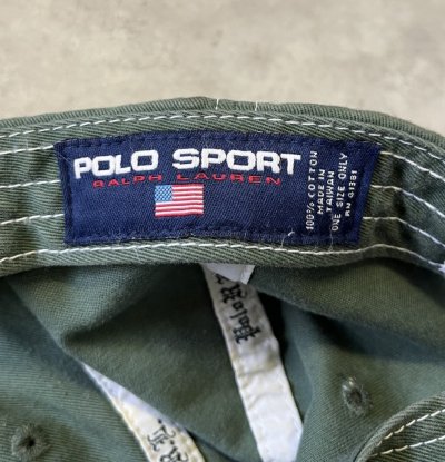 画像6: 90'S RALPH LAUREN "POLO SPORT" ベースボールキャップ セージグリーン (VINTAGE)