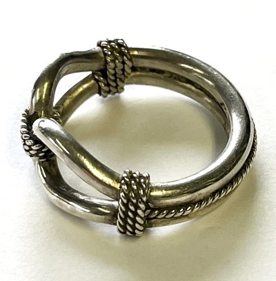 画像2: ナバホ族 インディアンジュエリー "STEVE ARVISO" ホースウィスパラー シルバーリング (NEW)