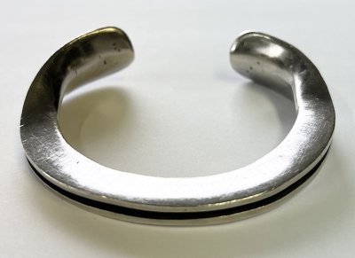 画像1: インディアンジュエリー シルバー バングル (NEW)