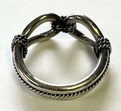 画像3: ナバホ族 インディアンジュエリー "STEVE ARVISO" ホースウィスパラー シルバーリング (NEW)