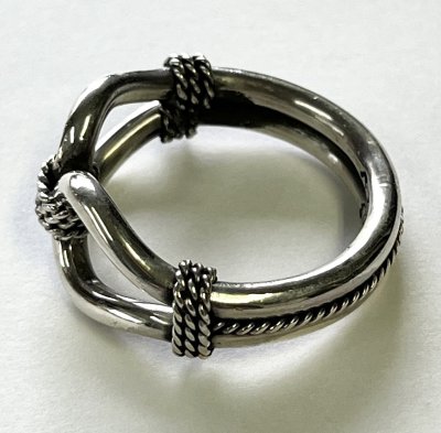 画像2: ナバホ族 インディアンジュエリー "STEVE ARVISO" ホースウィスパラー シルバーリング (NEW)