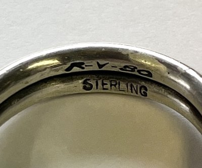 画像5: ナバホ族 インディアンジュエリー "STEVE ARVISO" ホースウィスパラー シルバーリング (NEW)