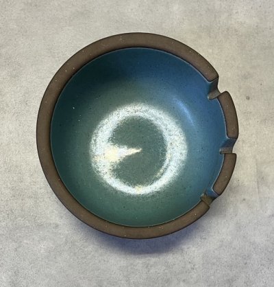 画像2: HEATH CERAMICS アッシュトレー 灰皿 ターコイズブルー USA製 (VINTAGE)