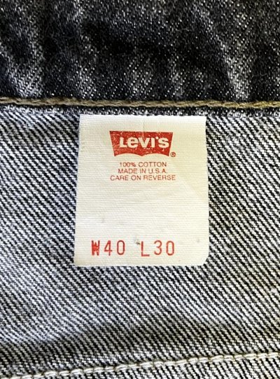 画像2: 90'S LEVIS 517 デニム 先染めブラック W40L30 USA製 (VINTAGE)