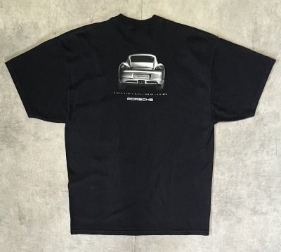 画像5: PORSCHE "CAYMAN S" 両面プリント 半袖 Tシャツ ブラック (VINTAGE)
