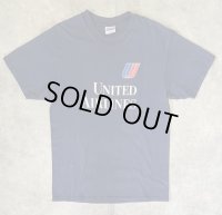90'S UNITED AIRLINES 半袖 Tシャツ ネイビー (VINTAGE)