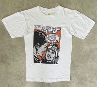 80'S UNKNOWN ロイリキテンスタインスタイル アメコミプリント 半袖 Tシャツ ホワイト (MINT CONDITION)