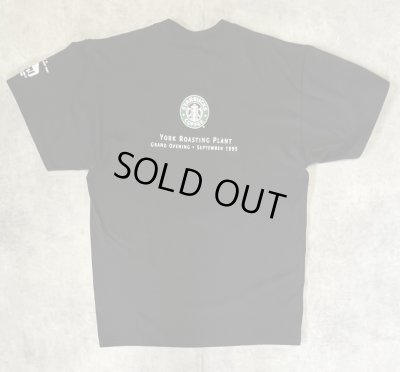 画像6: 90'S STARBUCKS COFFEE 両面＆左袖プリント 半袖 Tシャツ ブラック USA製 (DEADSTOCK)