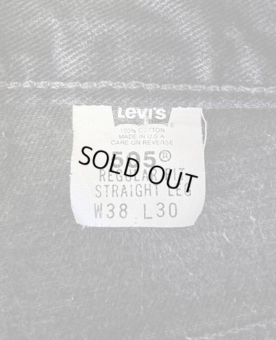 画像2: 00'S LEVIS 505 デニム ブラック USA製 W38L30 (VINTAGE)
