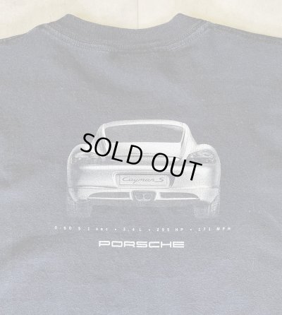 画像6: PORSCHE "CAYMAN S" 両面プリント 半袖 Tシャツ ブラック (VINTAGE)