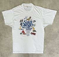 80'S SAN DIEGO BLOOD BANK シングルステッチ 半袖 Tシャツ ホワイト USA製 (VINTAGE)