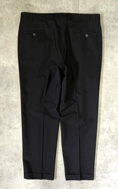 画像3: 90'S RALPH LAUREN ツープリーツ ウール スラックス ブラック (MINT CONDITION)