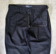 他の写真1: 90'S RALPH LAUREN "HAMMOND PANT" ツープリーツ チノパンツ ブラック (VINTAGE)
