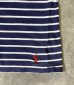 画像3: 90'S RALPH LAUREN シングルステッチ 裾ロゴ 半袖 Tシャツ ボーダー柄 (VINTAGE) (3)