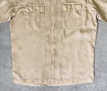 他の写真3: 90'S RALPH LAUREN リネン フラップ付きポケット 半袖 オープンカラーシャツ ベージュ (VINTAGE)