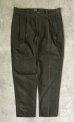 画像1: 90'S RALPH LAUREN "ボックスロゴ" ツープリーツ チノパンツ ダークオリーブ USA製 (VINTAGE) (1)