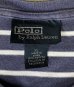 画像2: 90'S RALPH LAUREN シングルステッチ 裾ロゴ 半袖 Tシャツ ボーダー柄 (VINTAGE) (2)