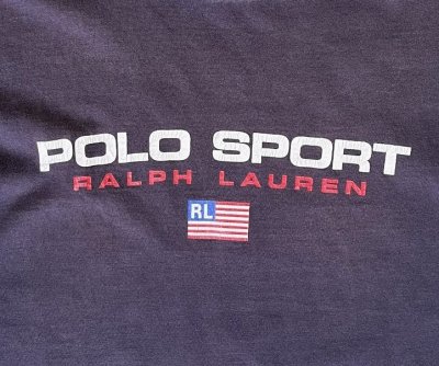 画像3: 90'S RALPH LAUREN "POLO SPORT" 半袖 Tシャツ フェードネイビー (VINTAGE)