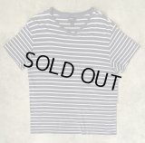 90'S RALPH LAUREN シングルステッチ 裾ロゴ 半袖 Tシャツ ボーダー柄 (VINTAGE)