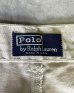 画像2: 90'S RALPH LAUREN "ボックスロゴ" ツープリーツ チノパンツ ベージュ USA製 (VINTAGE) (2)