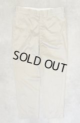 60'S アメリカ軍 US ARMY コットン100% チノパンツ W40L31 IDEALアルミジップ (VINTAGE)