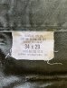 画像2: 70'S アメリカ軍 US ARMY "OG107" コットンサテン ベイカーパンツ ミリタリーグリーン W34L29 (VINTAGE) (2)