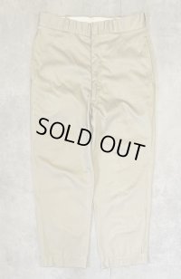 60'S アメリカ軍 US ARMY コットン100% チノパンツ W34L31 SCOVILLアルミジップ (VINTAGE)