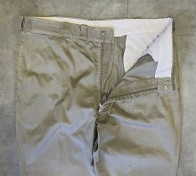 他の写真1: 60'S アメリカ軍 US ARMY コットン100% チノパンツ W40L31 IDEALアルミジップ (VINTAGE)