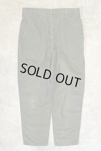 70'S アメリカ軍 US ARMY "OG107" コットンサテン ベイカーパンツ ミリタリーグリーン W34L29 (VINTAGE)