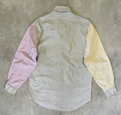 画像4: 80'S ORVIS オックスフォード 長袖 BDシャツ クレイジーパターン USA製 (VINTAGE)