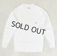 90'S CARHARTT ポケット付き 長袖 Tシャツ アッシュグレー (VINTAGE)