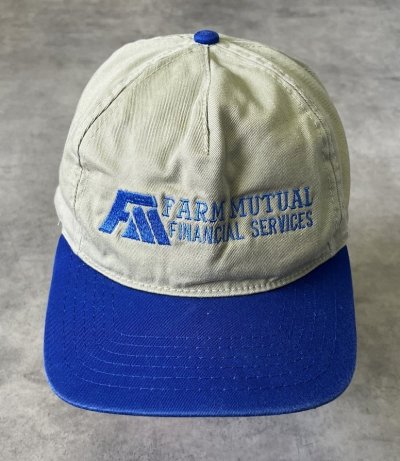 画像2: FARM MUTUAL FINANCIAL SERVICES 6パネル ベースボールキャップ ツートンカラー (USED)