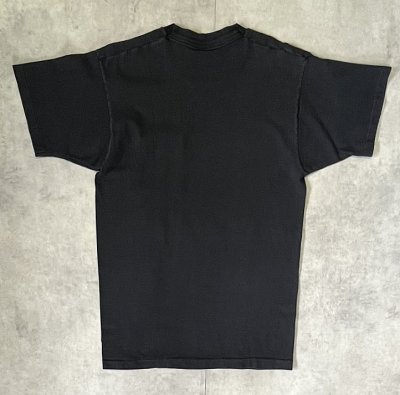 画像5: 90'S BVD シングルステッチ 耳付きポケット 半袖 Tシャツ ブラック USA製 (VINTAGE)