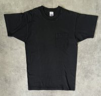 90'S BVD シングルステッチ 耳付きポケット 半袖 Tシャツ ブラック USA製 (VINTAGE)