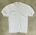 画像1: RACE BRAND 袖リブ付き シングルステッチ ヘンリーネック Tシャツ ホワイト (VINTAGE) (1)