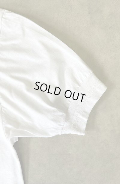 画像3: RACE BRAND 袖リブ付き シングルステッチ ヘンリーネック Tシャツ ホワイト (VINTAGE)