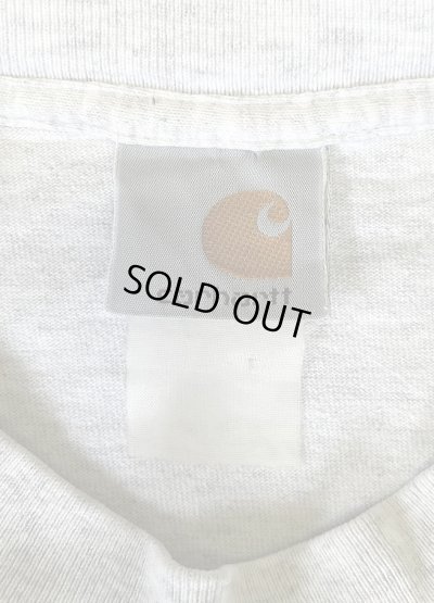 画像2: 90'S CARHARTT ポケット付き 長袖 Tシャツ アッシュグレー (VINTAGE)