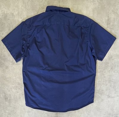 画像4: 90'S RALPH LAUREN ポプリン 半袖 シャツ ネイビー (VINTAGE)
