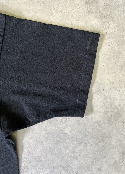 画像4: 90'S BVD シングルステッチ 耳付きポケット 半袖 Tシャツ ブラック USA製 (VINTAGE)