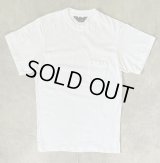 80'S J.CREW 旧タグ シングルステッチ ポケット付き 半袖 Tシャツ ホワイト USA製 (VINTAGE)